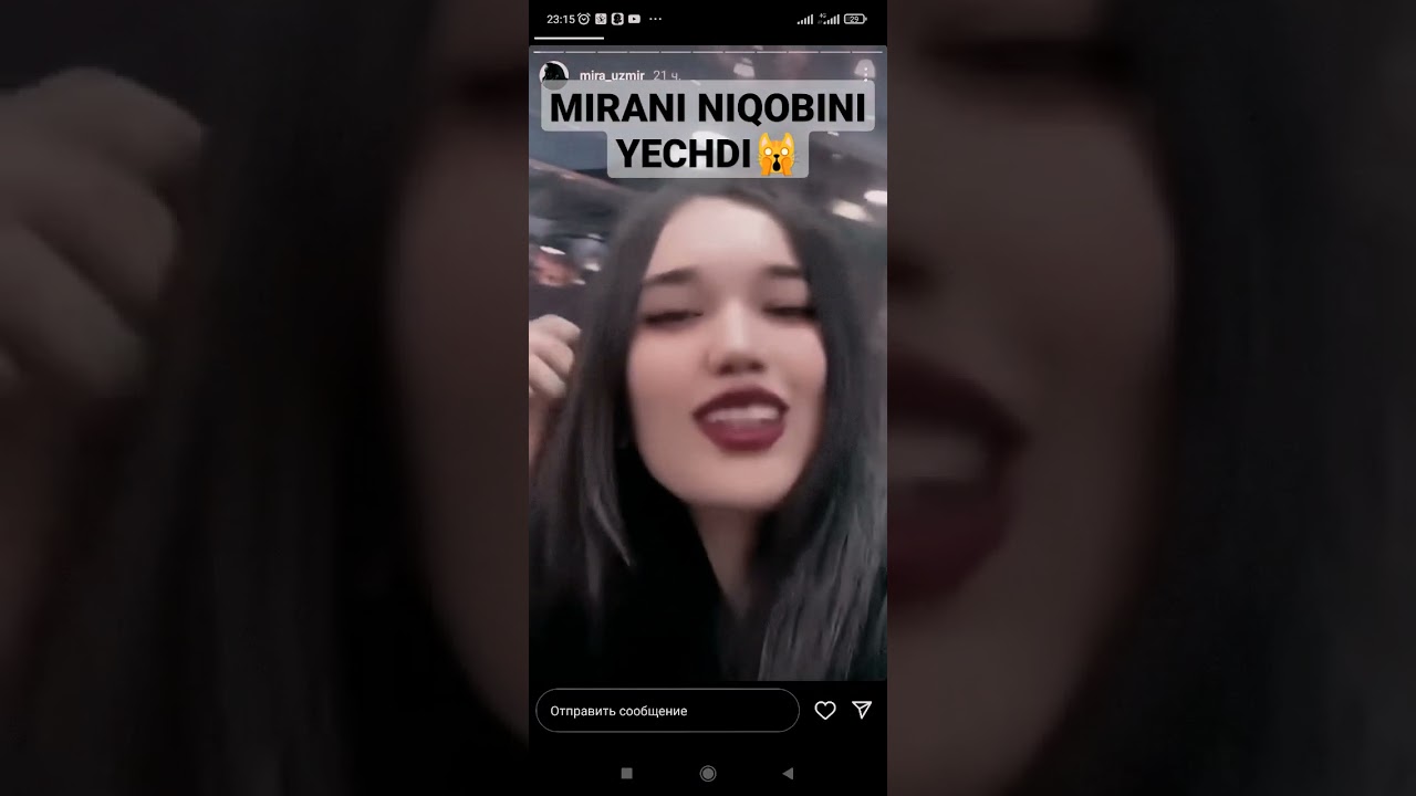 MIRA NIQOBINI YECHDI🙀 #MIRA #uzmir #Minor