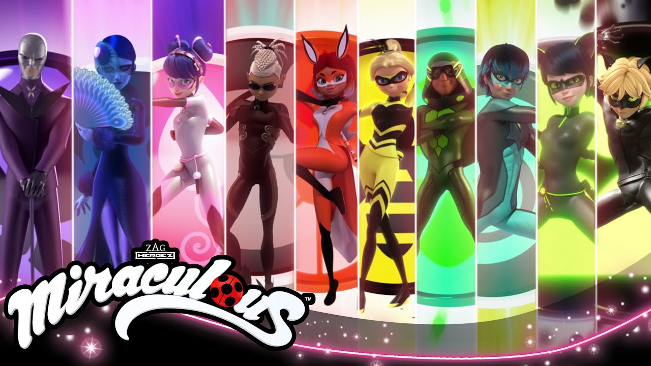 MIRACULOUS | 💫 ALL TRANSFORMATIONS - Season 1 to 3 🐞 | Tales of Ladybug and Cat Noir