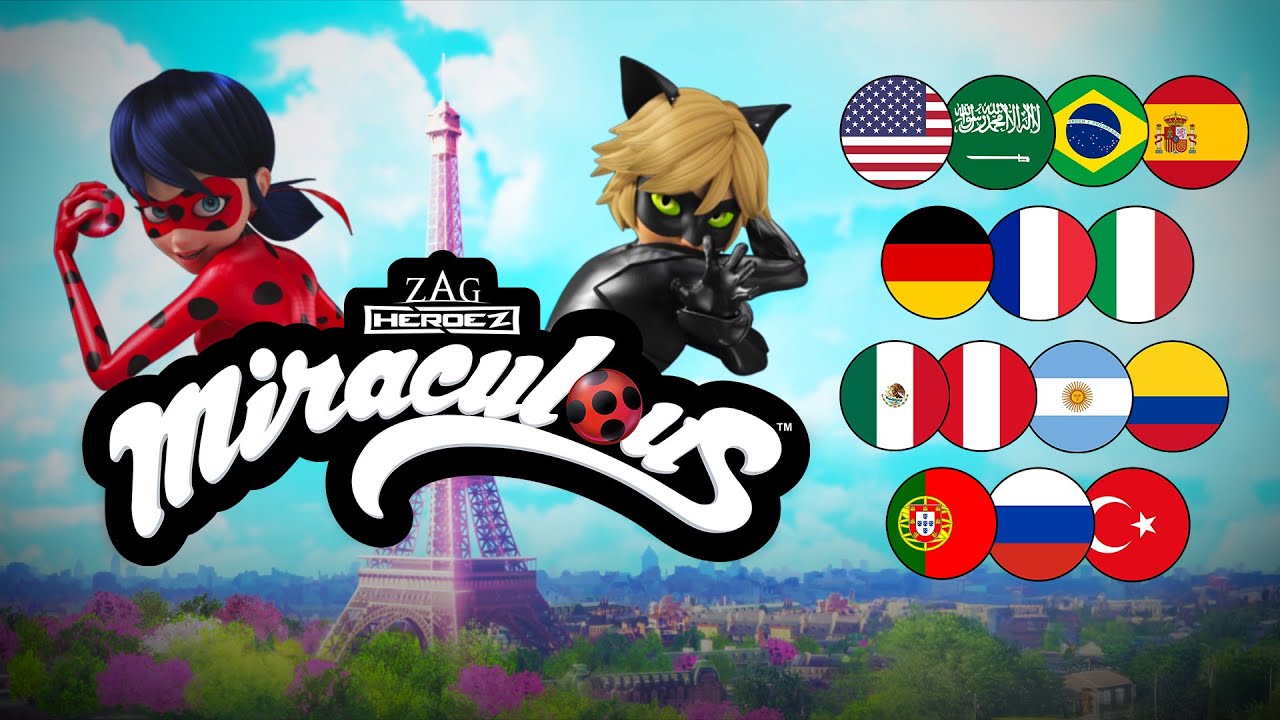 MIRACULOUS | 🐞 MULTILANGUAGE - OPENING THEME 🐾 | Tales of Ladybug & Cat Noir