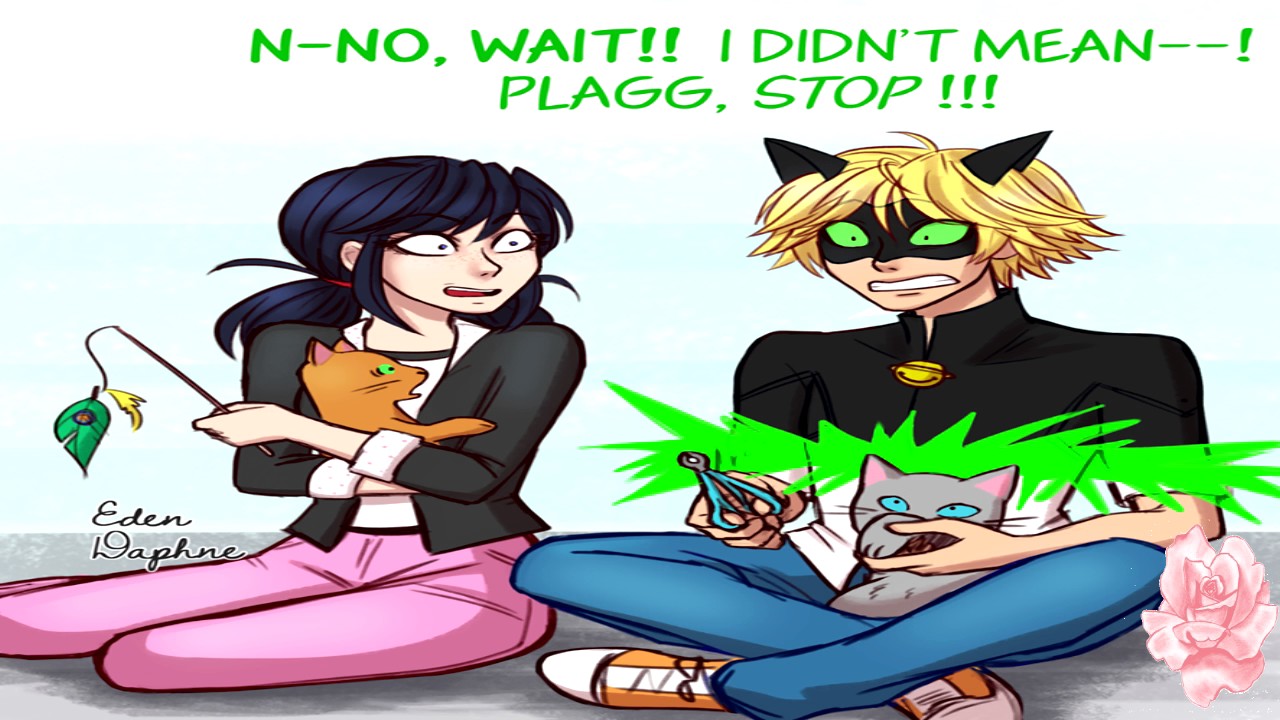 Miraculous Ladybug Comic Dub-Trimming Cat Nails