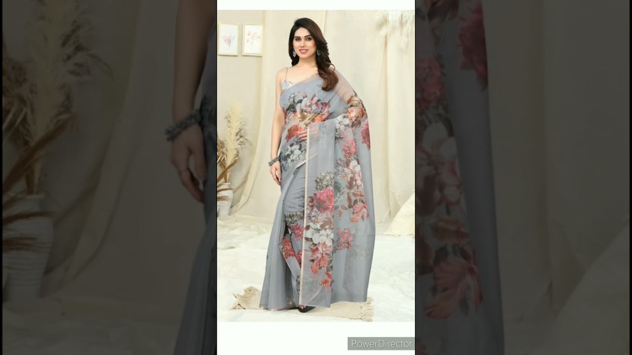 mirchi fashion organza saree #flipkart #shot #shorts #youtube viralvideo #trending song