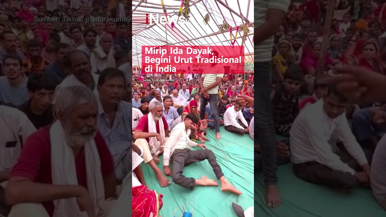 Mirip Ida Dayak, Begini Urut Tradisional di India #shorts #shortsclip #shortsfunny