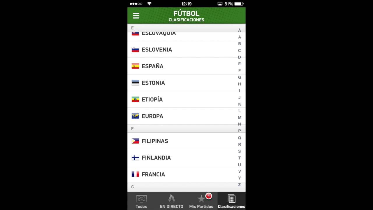 Mis Marcadores, una app para consultar resultados deportivos