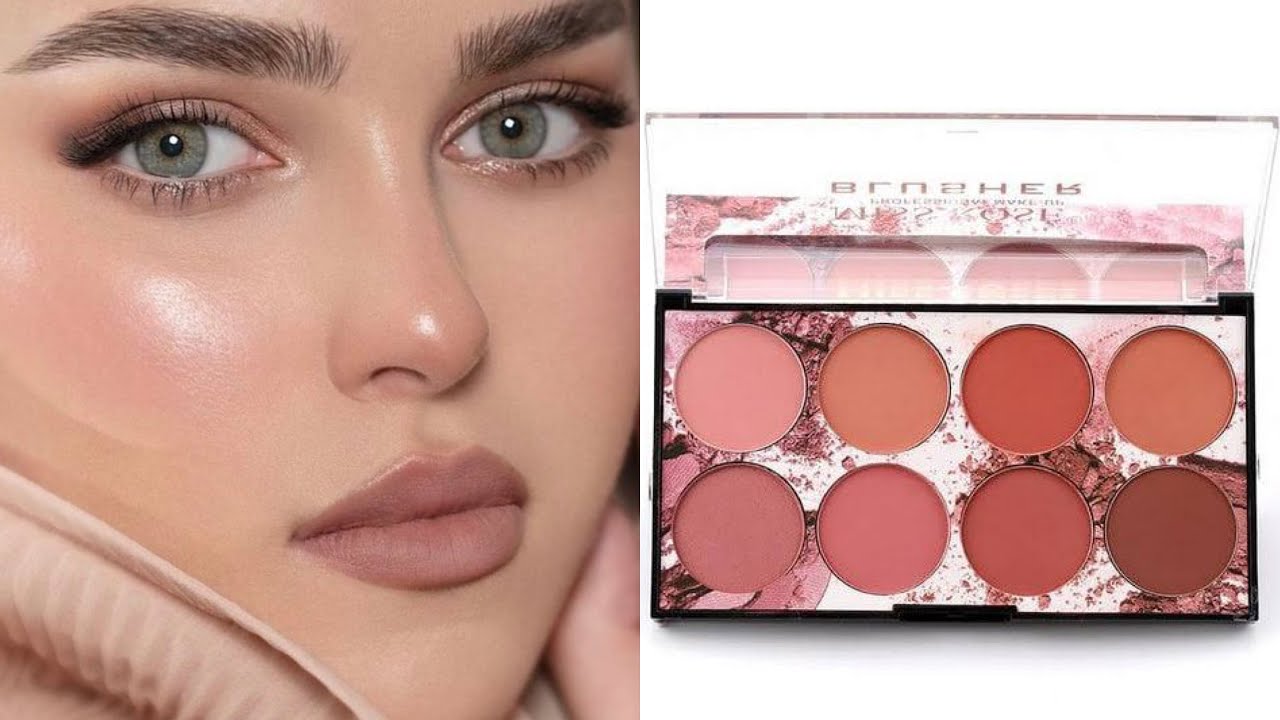 Miss rose Miss Rose 8 in 1 Blusher Palette|Miss Rose Professional Blush Palette| Honest Review