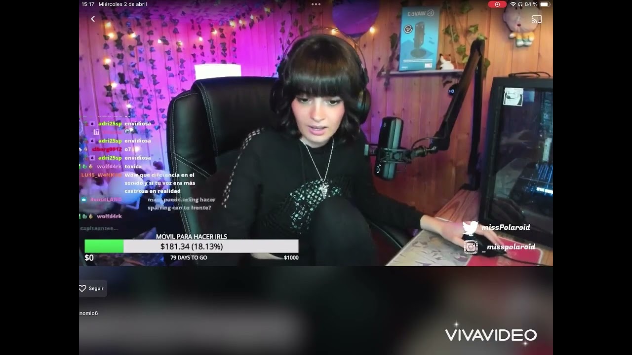 MissPolaroid twitch girl farting compilation