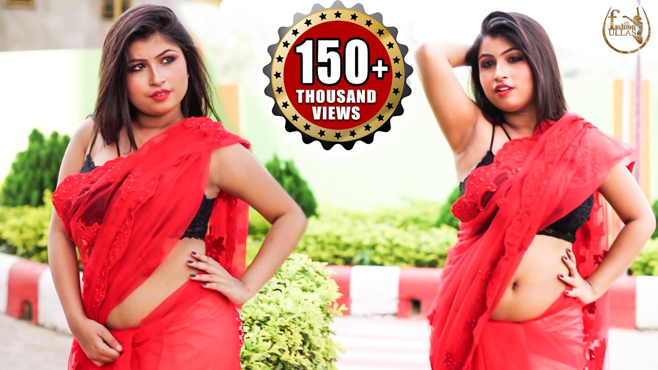 MISTI | RED COLOR CHIFFON SAREE | MEMBERS ONLY | FASHION ULLAS
