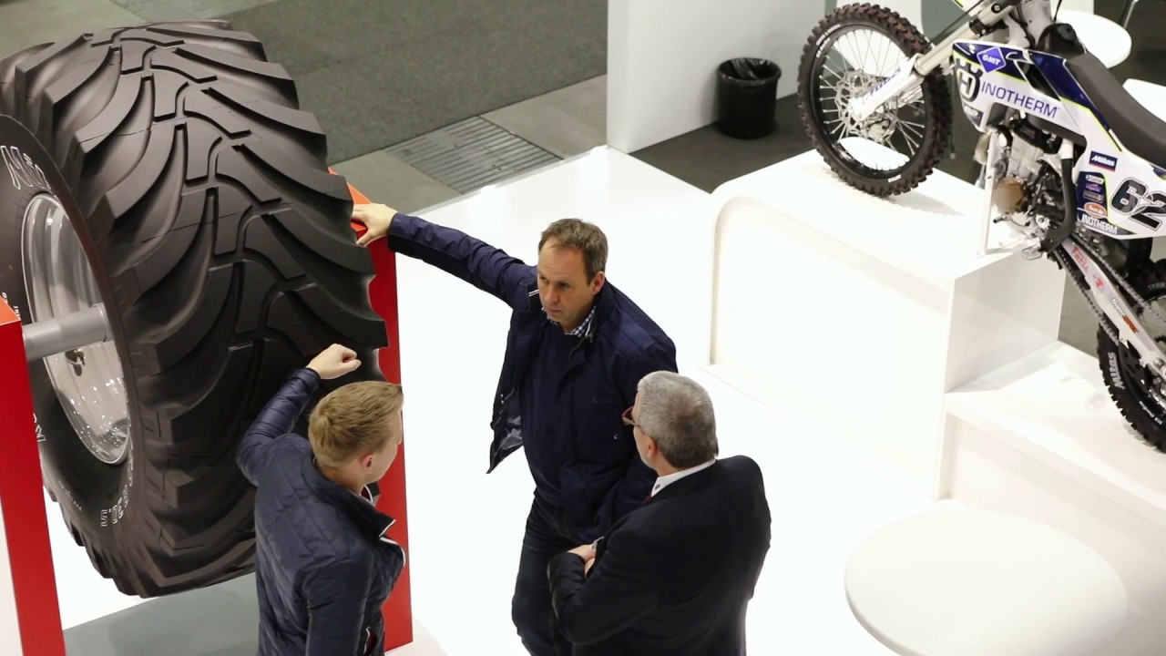 Mitas presents one of the largest agricultural tires at EIMA