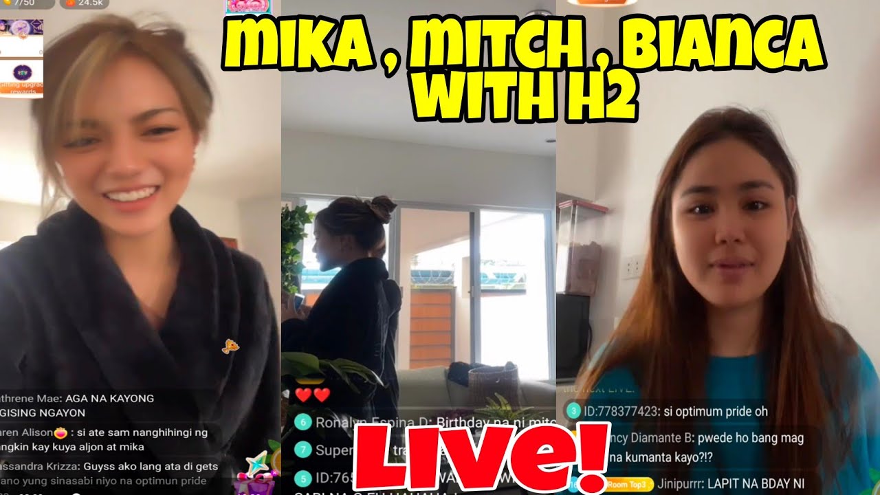 MITCH LINGAT , MIKA SALAMANCA , H2 AND BIANCA CAMILLE MORNING BIGO LIVE (PART1) | NOV.EMBER 05, 2021