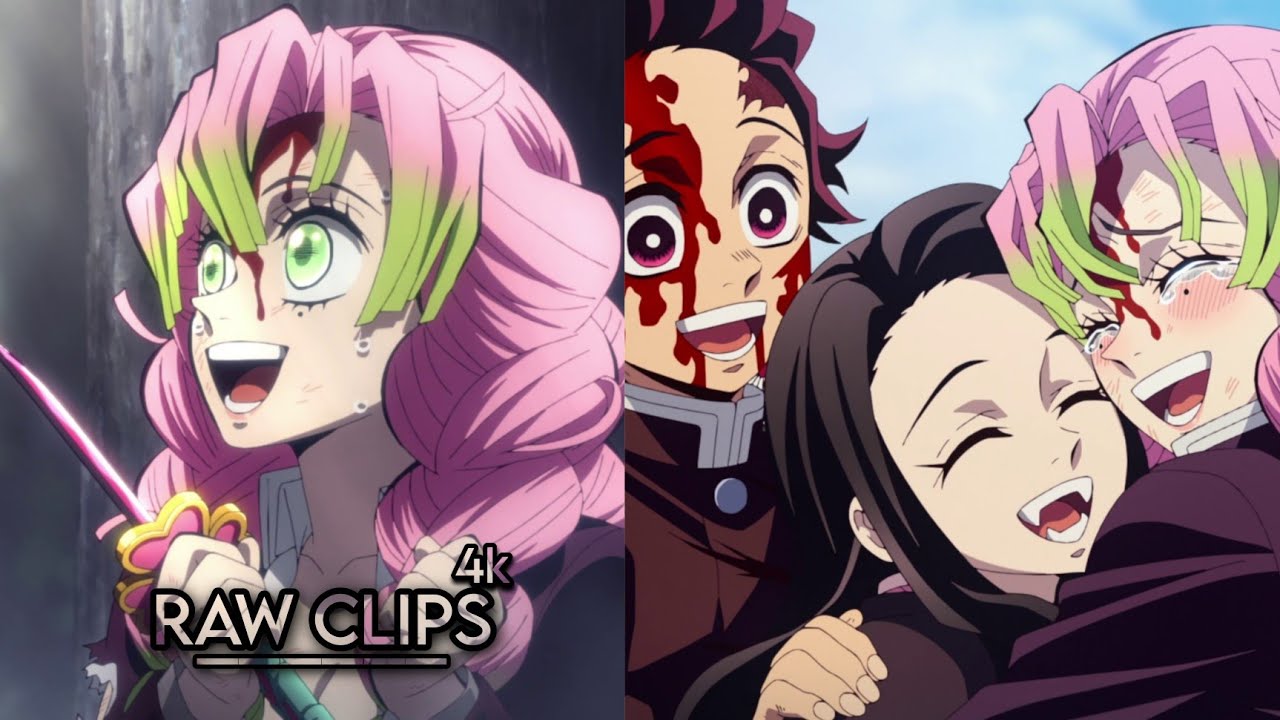 Mitsuri | Raw scenes 4K | Demon slayer | S3EP11 ( Anime Raw Clips )