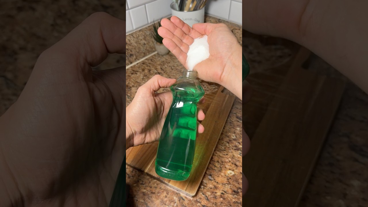 Mix Salt with Dish Soap—The Results Will Surprise You! 🧂✨ #diy #homehacks #cleaninghacks