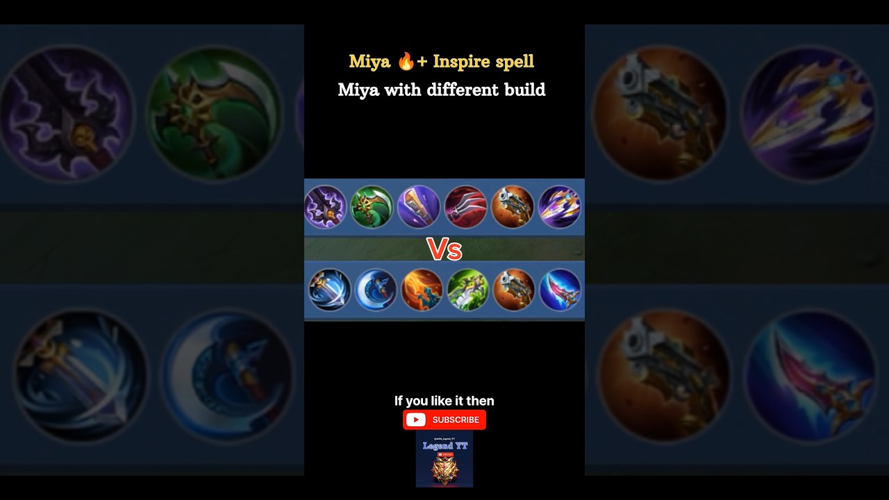Miya 1hit build #mlbb #shorts
