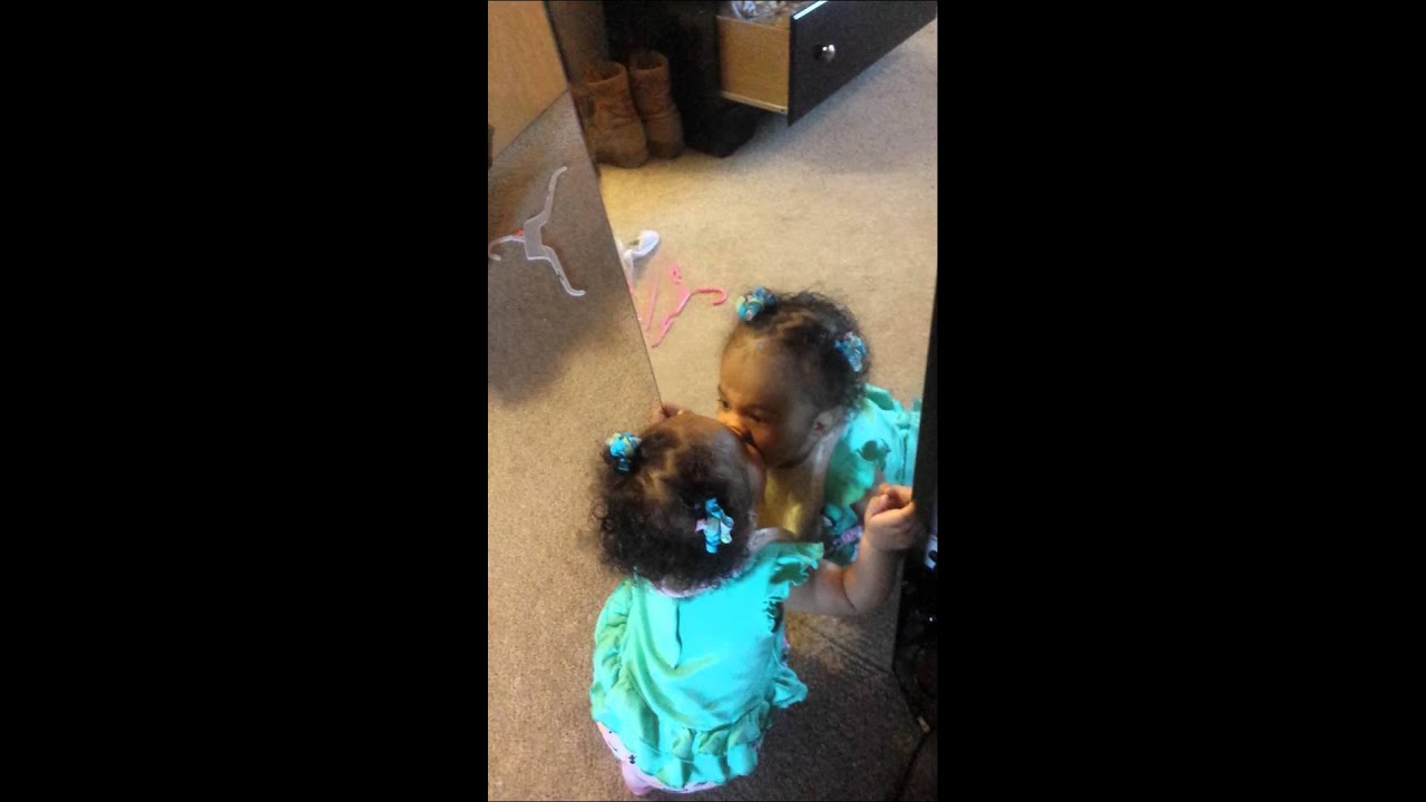 Miya kissing herself.