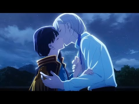 Miyo and Kiyoka🩵 (Kiss scene)