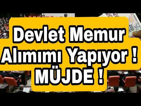 Müjde ! Memur Alınacak !