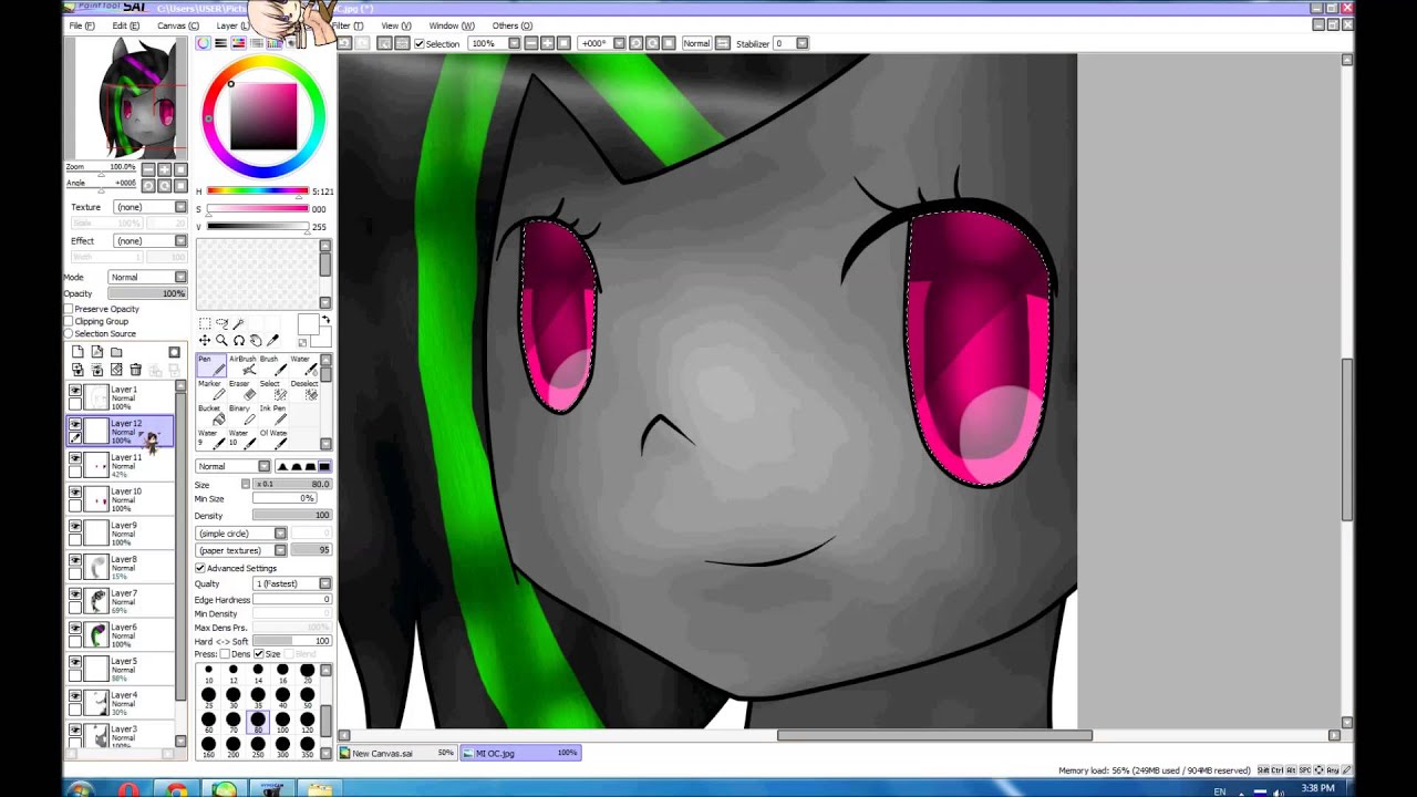 MLP Speedpaint OC Neon Light