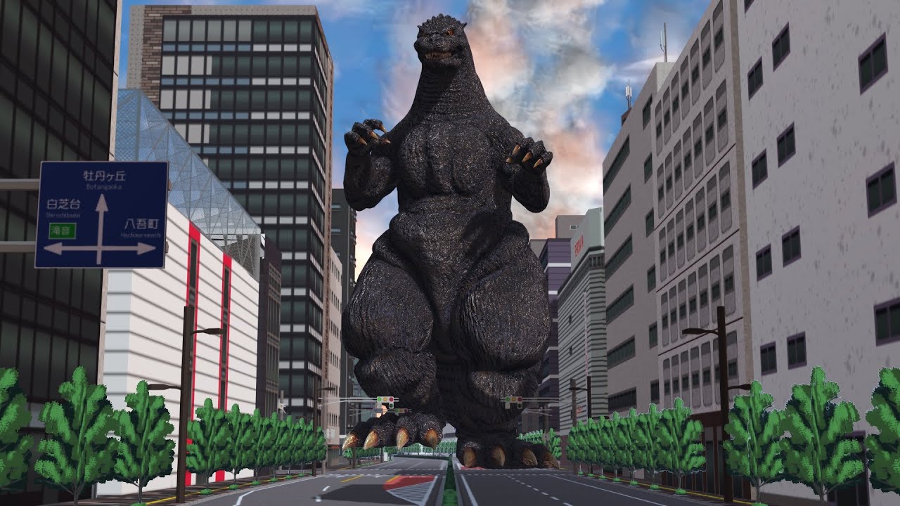【MMD】市街地を蹂躙するゴジラ / Godzilla Tramples down the City