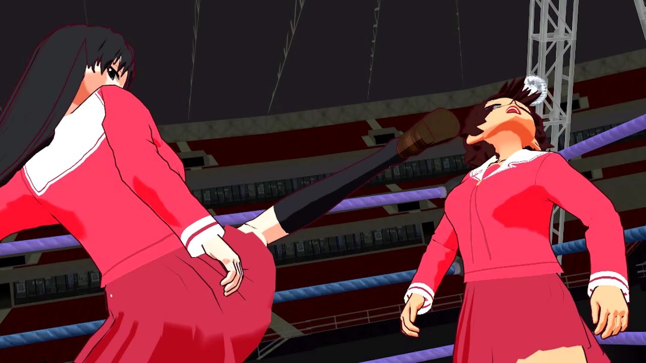 [MMD] Azumanga Daioh Wrestling - Sakaki and Kagura's finishers