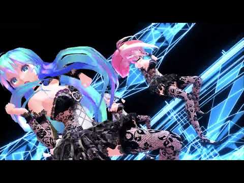 MMD ELECT Tda Luka Miku Haku Meiko Crazy silver 1440p60fps