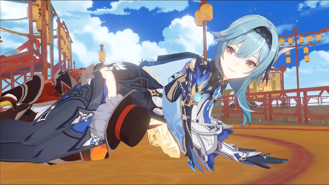[MMD] Eula Headscissor and Neck Snap (Genshin Impact) [Motion DL]