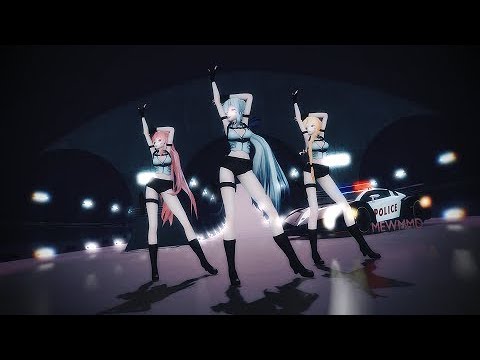 [MMD] EVERGLOW (에버글로우) - Adios (TDA Police) (MODEL DL!)