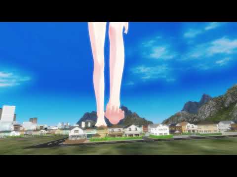 Mmd giantes | feet walk | giant feet crush the city