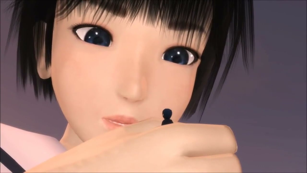 [MMD giantess] 巨大セーラー服少女現る