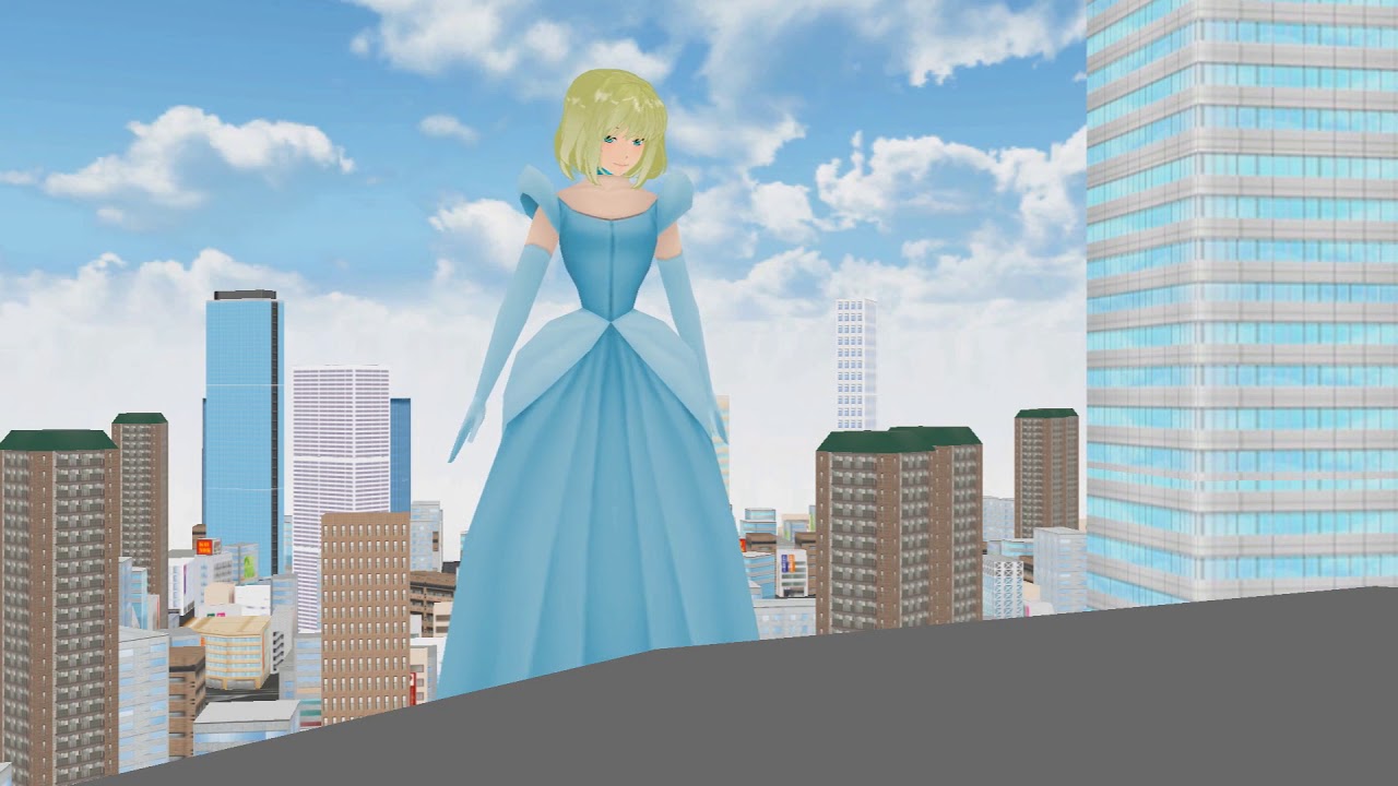 MMD Giantess: Alana's Stroll (Basic Walk test)