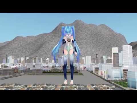 MMD Giantess Miku