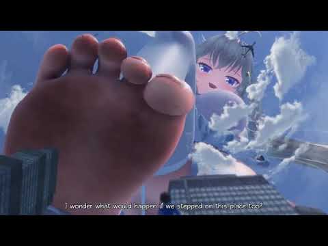 Mmd Giantess Sora and Umí Crush #1