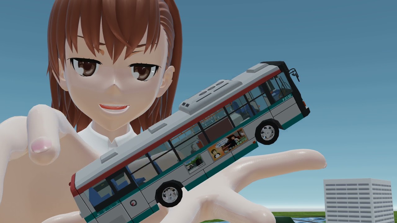 MMD giantess　巨大娘　MKTちゃんが街で暴れるよ　2話