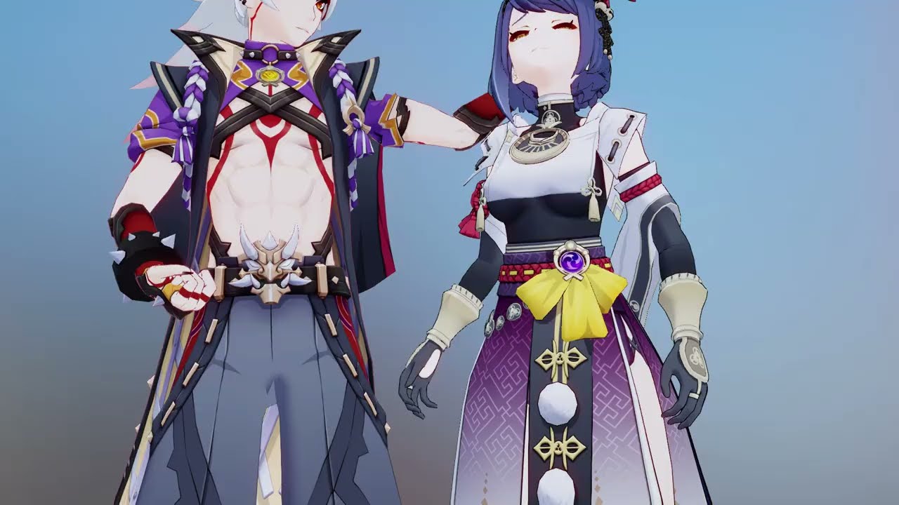 【MMD】 Kujou Sara Belly punch + knee  [test]