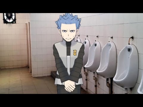 [MMD Pokemon USUM] Cyrus's public bathroom phobia