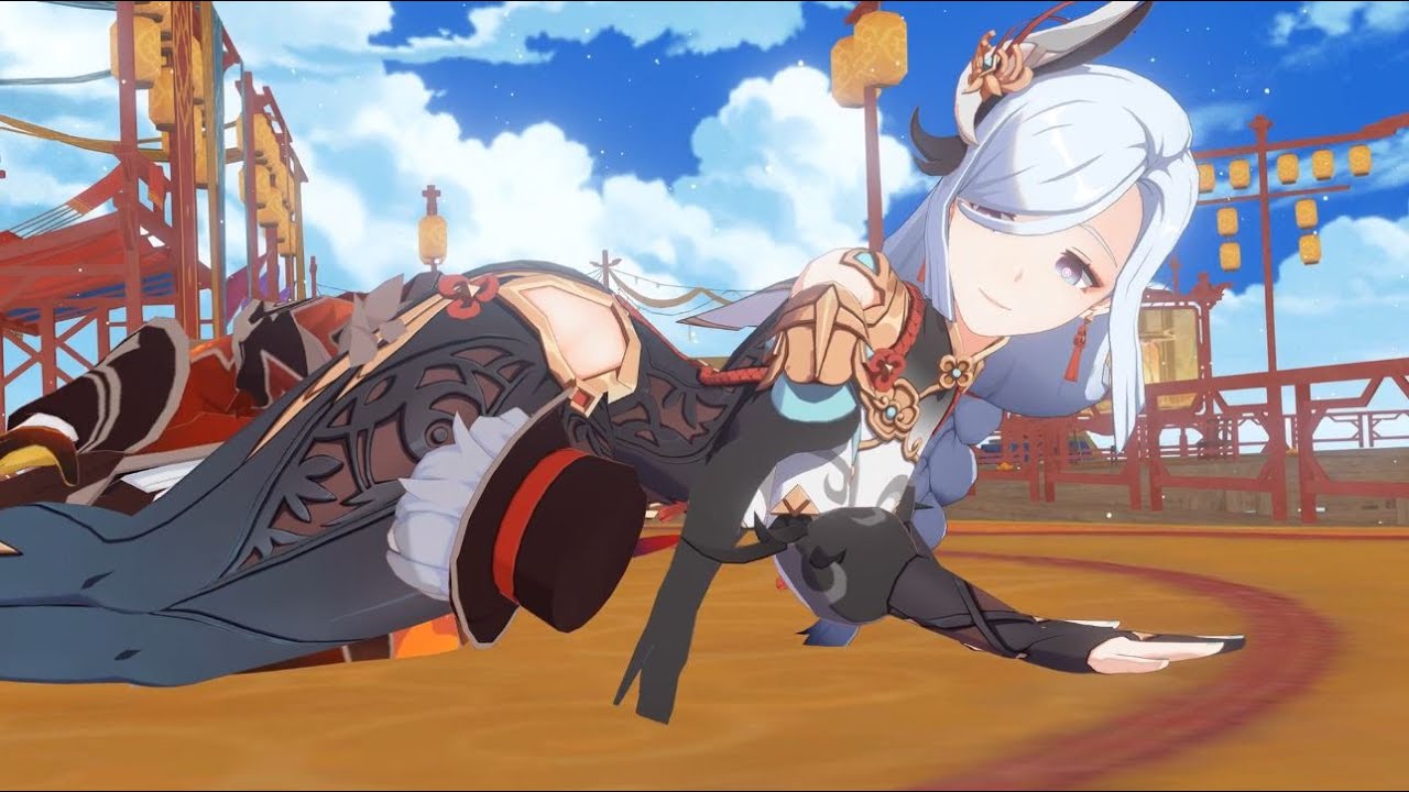 [MMD] Shenhe Headscissor and Neck Snap (Genshin Impact) [Motion DL]