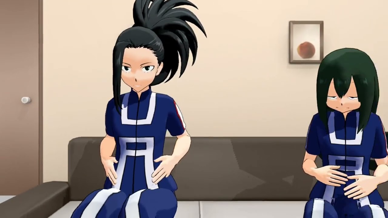 【MMD】pizza party ［girl fart and burp animation］