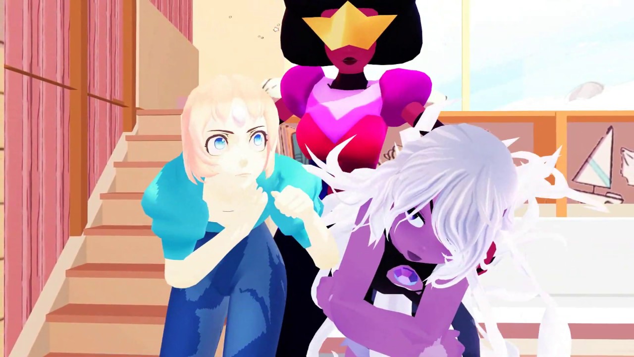 【MMD/Steven Universe】Garnet Amethyst And Pearl -【SHE'S TOUCHING ME!】