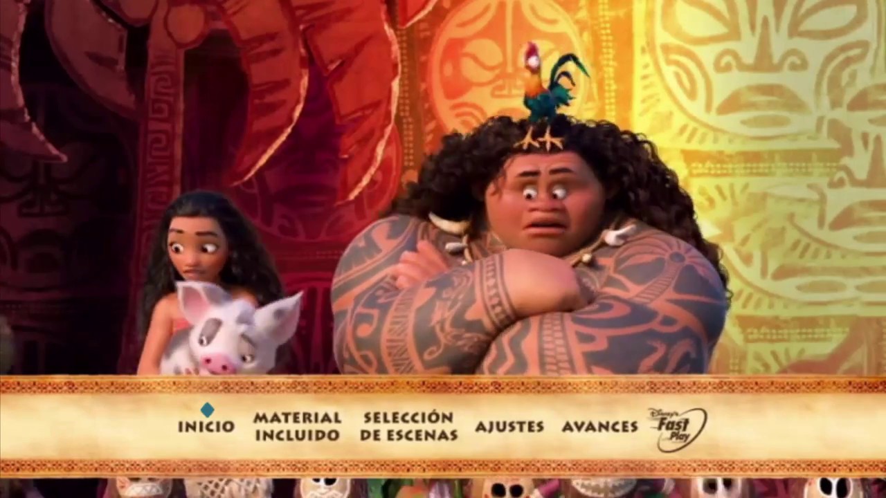 Moana Menu DVD (2016) HD