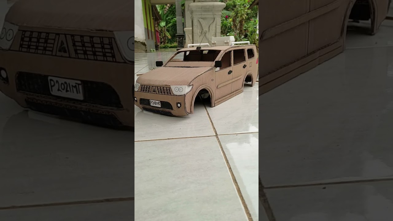 mobil pajero dari kardus modif offroad extreme #shorts