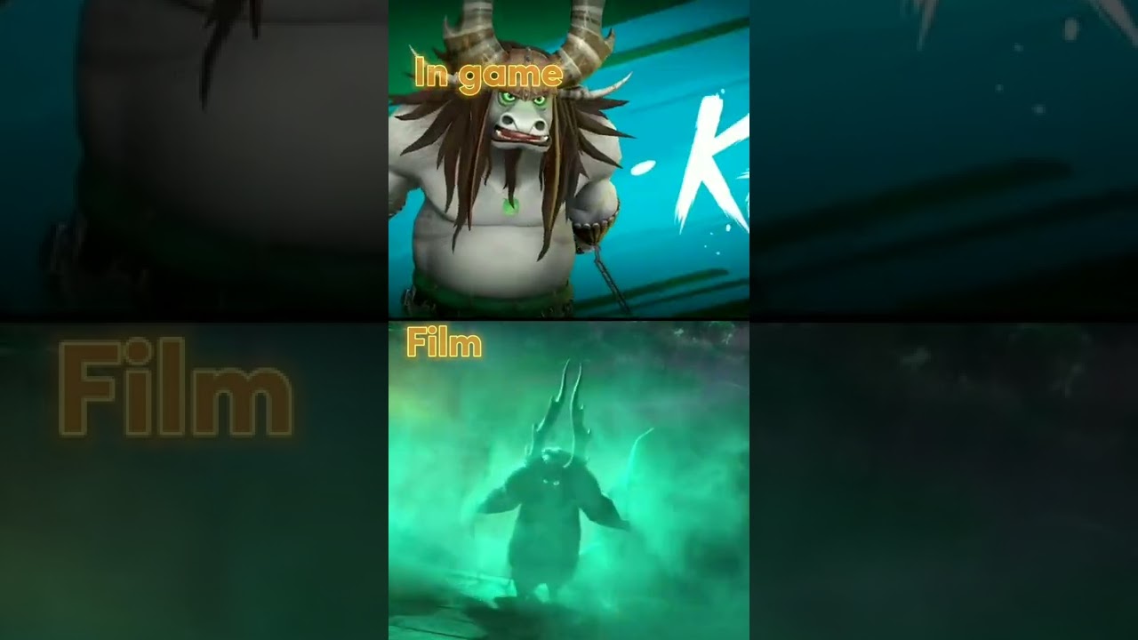 mobile legends x Kungfu panda, in game vs film #short