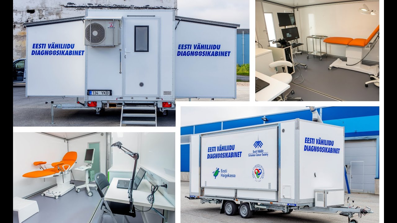 Mobile Medical Clinic, Health on wheels with Rolling Unit 3-in-1 fold out Trailer. Mobile Klinik