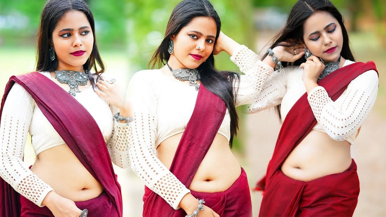 Model Adrija New White Saree Captures