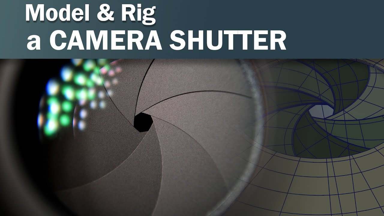 Model and rig a camera shutter in 3D in Maya (AKA camera iris)