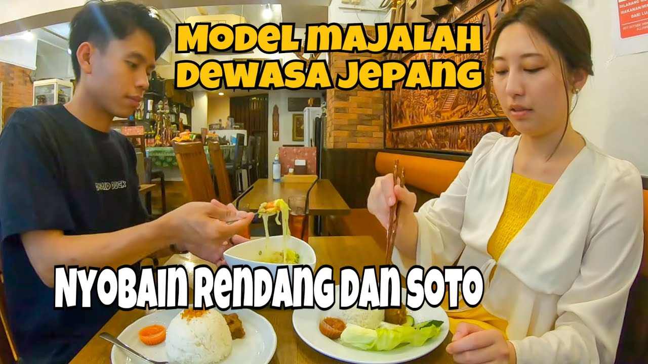 MODEL MAJALAH DEWASA JEPANG NYOBAIN MASAKAN INDONESIA, ASLI BIKIN KETAGIHAN