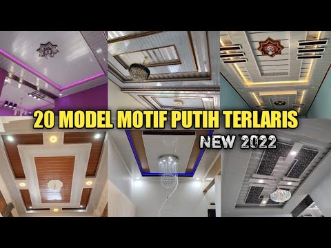 MODEL PLAFON PVC TERBARU. Motif Putih Terlaris 2022.