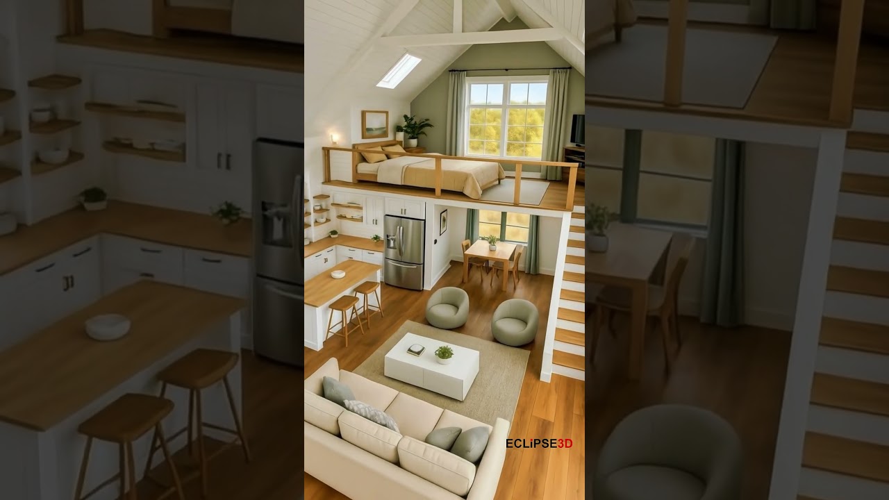 Modern Small House Tour – So Cozy and Smart! 🏡✨ #TinyHouse