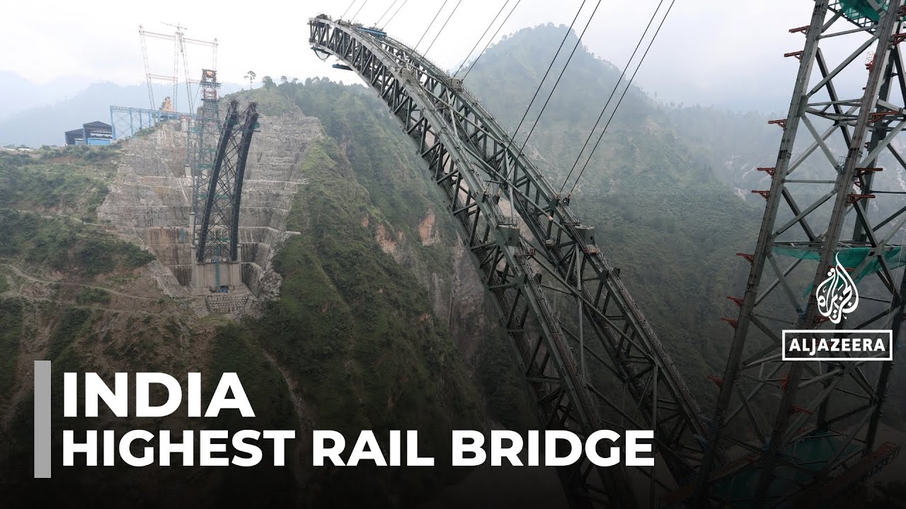 Modi inaugurates world’s highest rail bridge in Indian-administered Kashmir