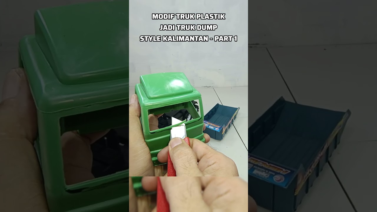 Modif Truk Plastik Jadi Truk Dump Style Kalimantan - Part 1 #trukoleng #miniaturtruk