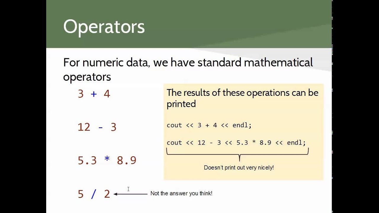 Module03 - Syntax, Literals, Operators