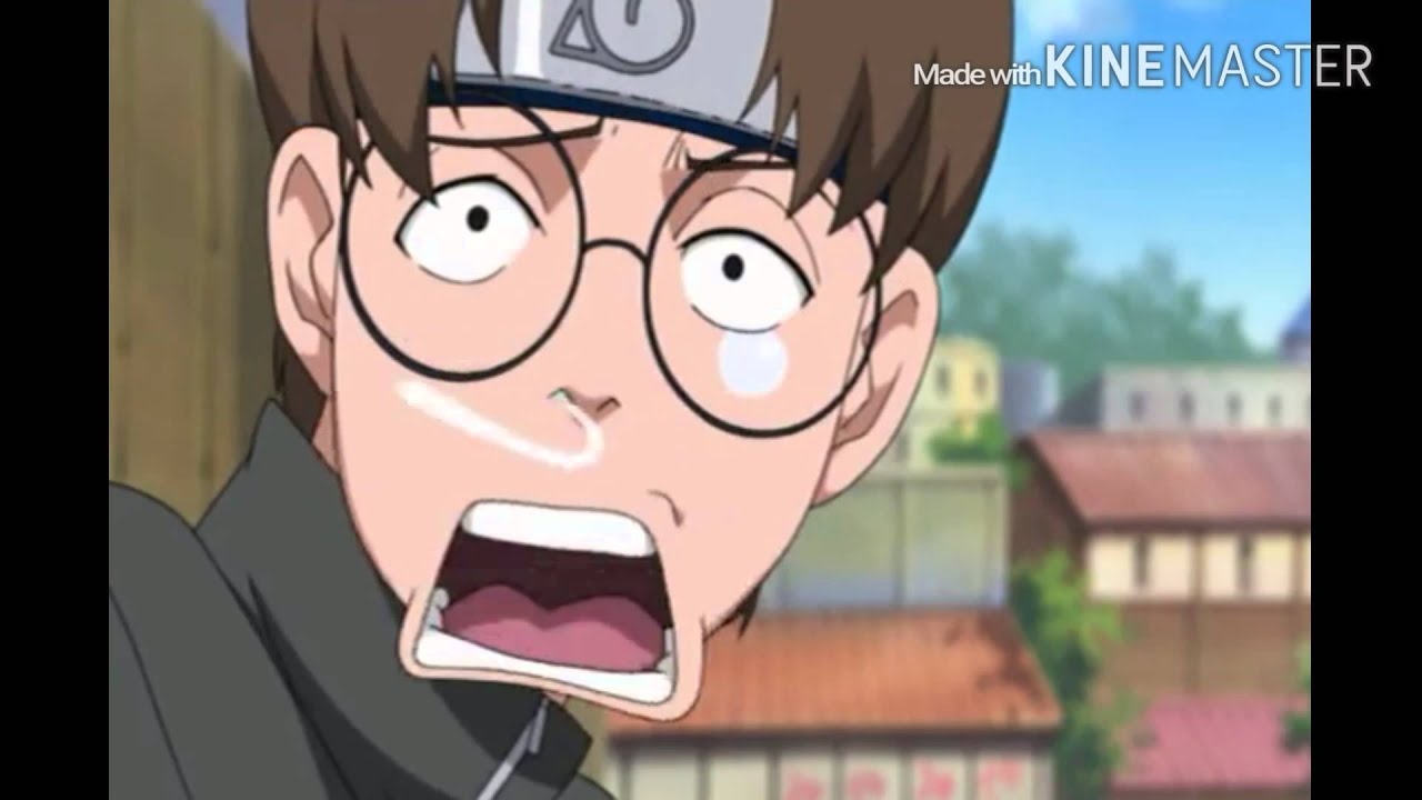 Moegi punches konohamaru