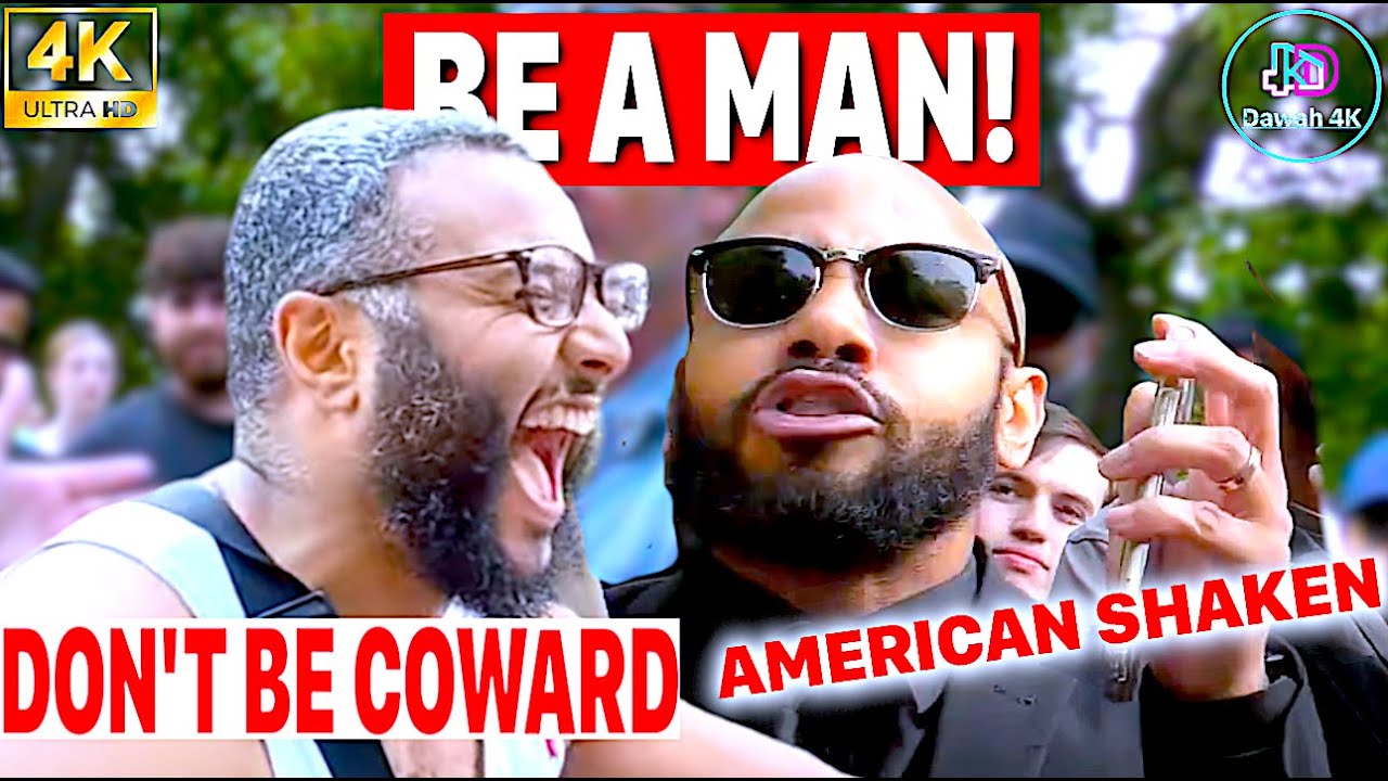 MOHAMMED HIJAB SHAKES AMERICAN PREACHER | SPEAKERS CORNER