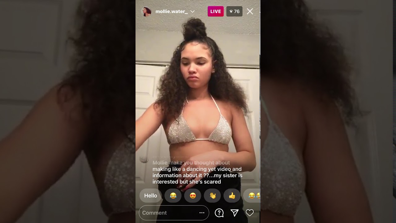 Mollie Water Nip Slip On Ig Live!! 💦